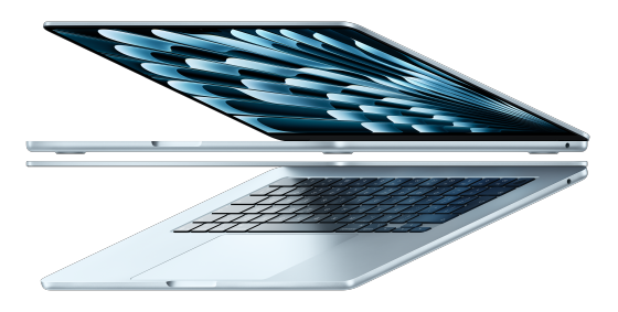 MacBook Air 15-inch (M4, Sky Blue, 16GB RAM, 512GB SSD)