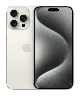 iPhone 15 Pro Max in White Titanium